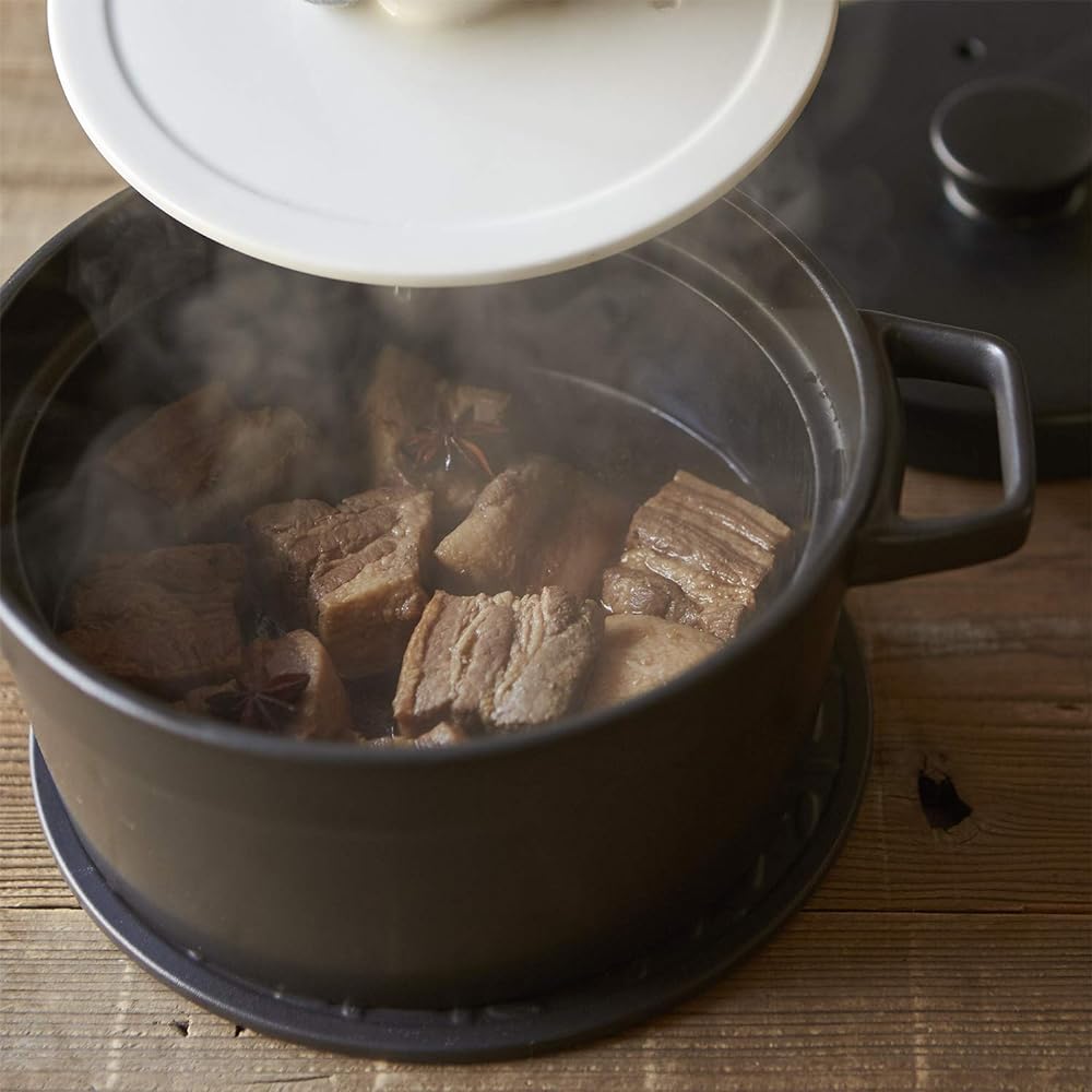 TAMAKI Kotokoto IH clay pot Diameter 30.2 x Depth 22.8 x Height 13.9 x Bottom 20cm 1900ml Microwave, oven, open flame, IH compatible T-935484