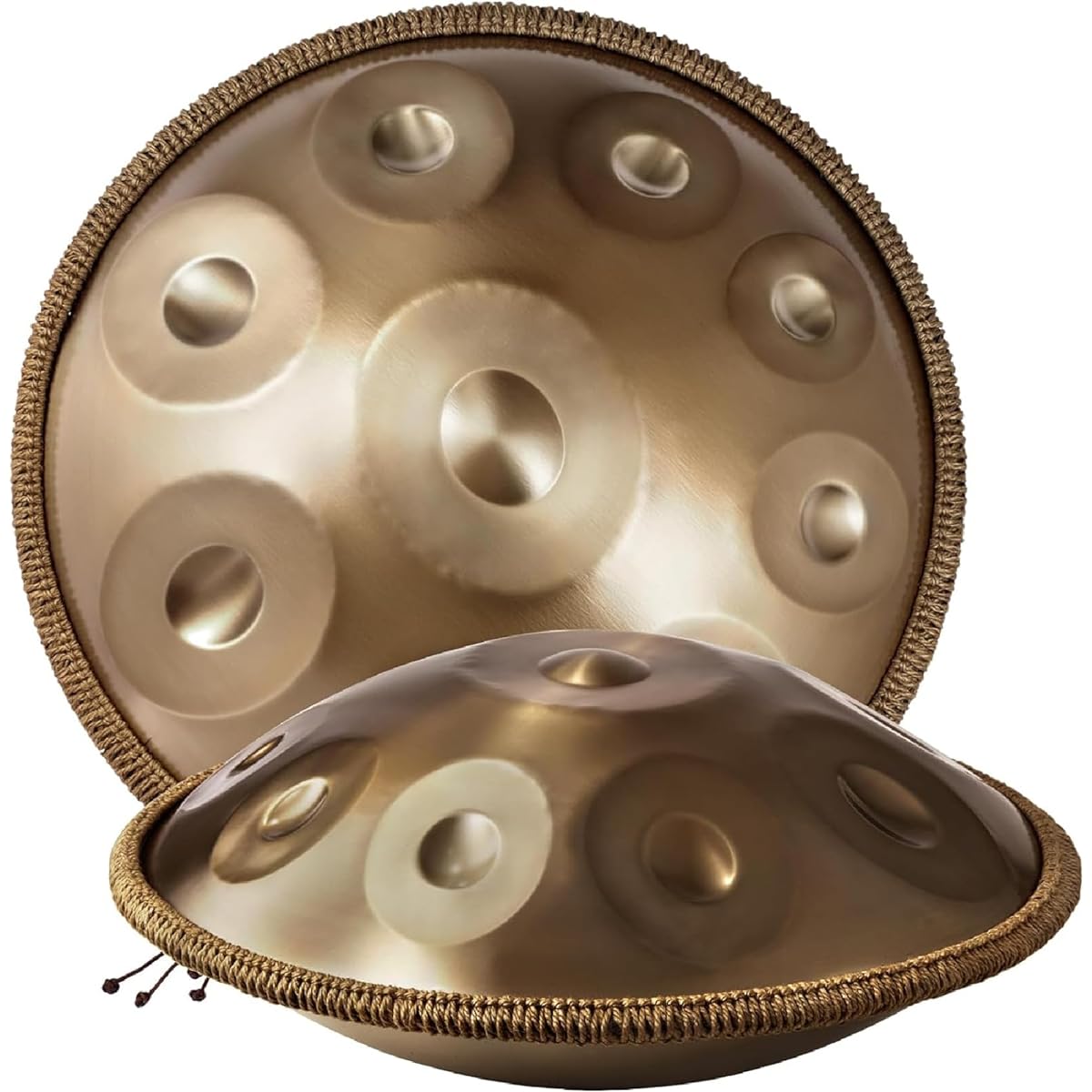 Handpan Drum D Minor 440Hz 9 Notes 22 Inch Steel Hand Drum, Handpan Drum Instrument with Soft Handpan Bag, 2 Handpan Mallets, Handpan Stand, Dust-Free Cloth