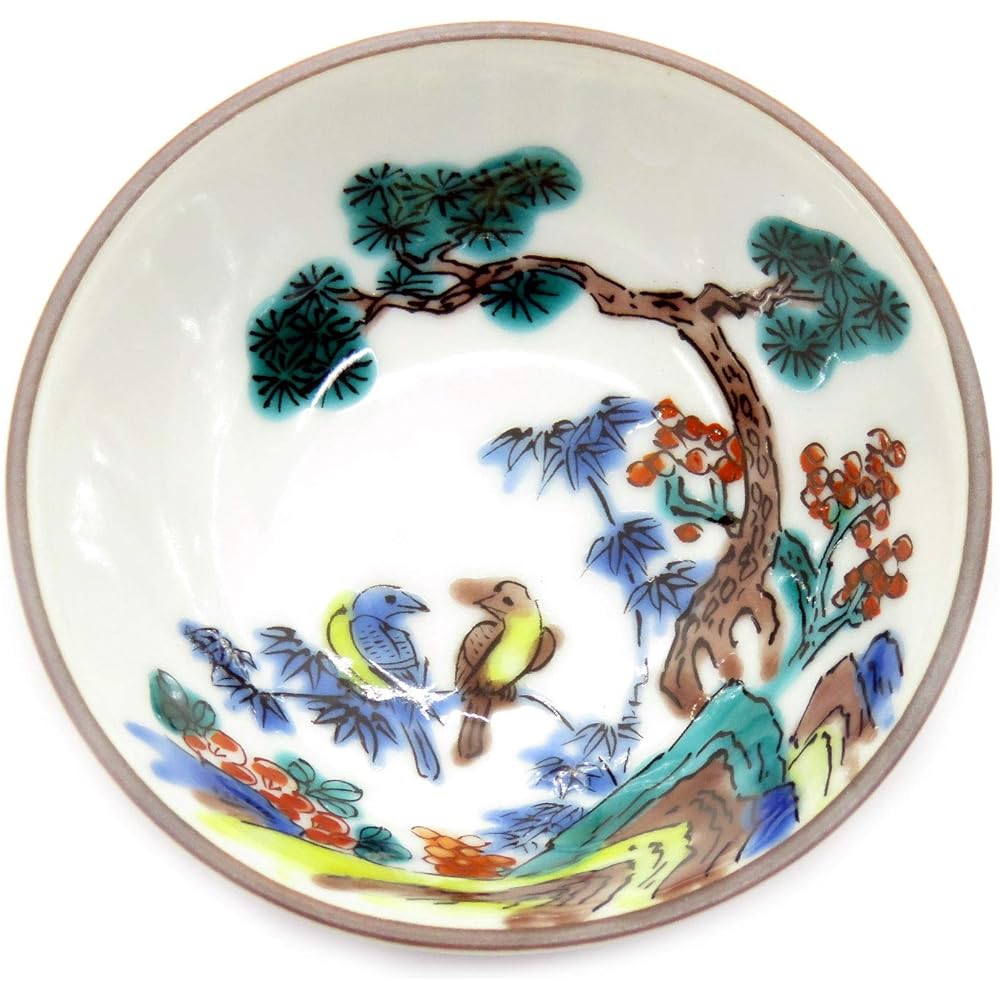 Kutani ware set cup (set of 5), period painting, pottery, luxury Japanese tableware, sake vessels, traditional crafts, brand