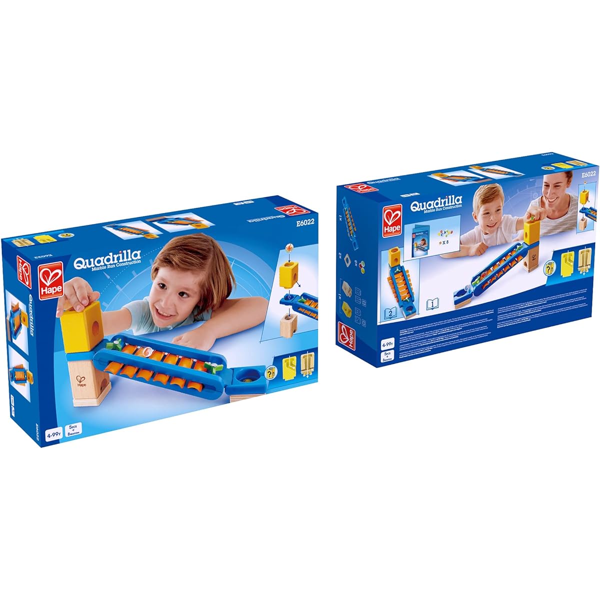 Hape E6022 Quadrilla Sonic Playground Wooden Marble Run Accessories - Educational Toys for Ages 4+