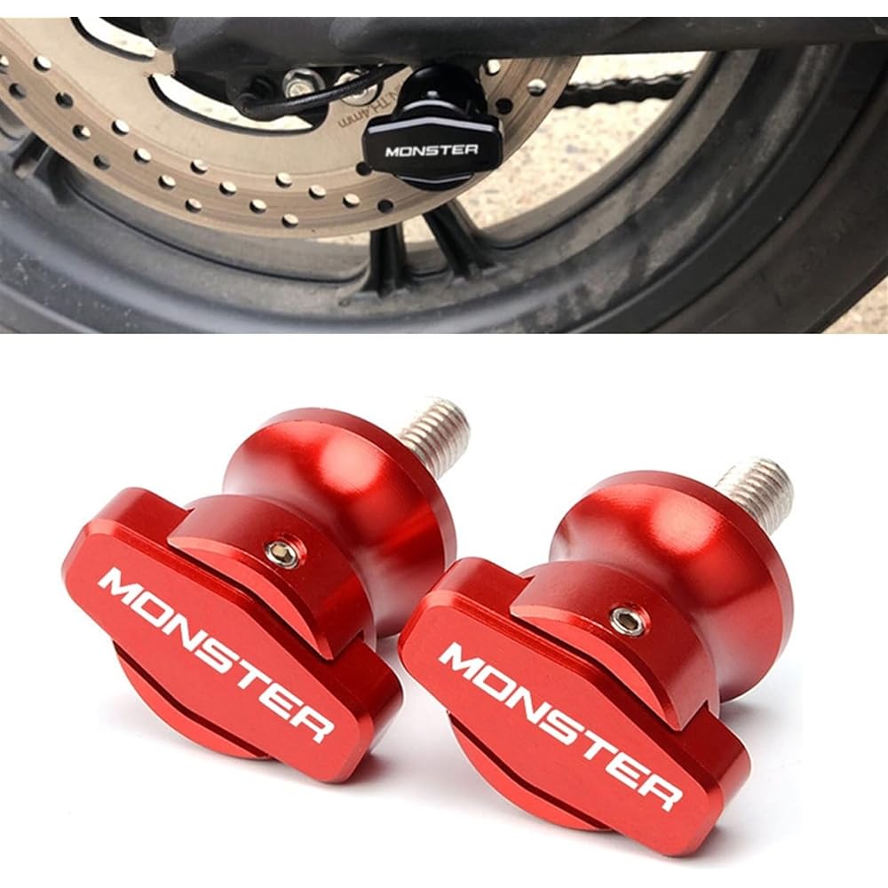 DOOREX Motorcycle CNC Aluminum Accessories Frame Stand Screw Swingarm Spool Slider M6 Ducati Monster 821 2014 2015 Swingarm Slider Spool (Size : Blue)