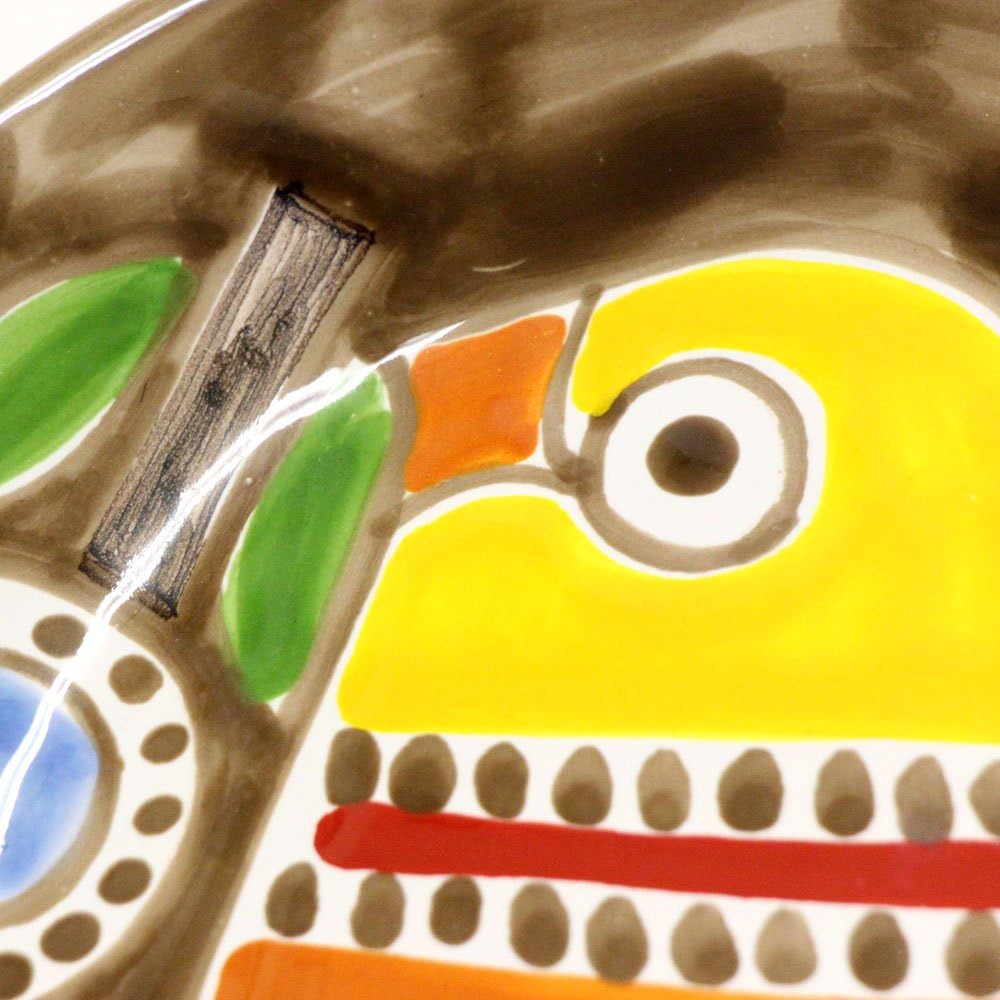 [SUSANNA DE SIMONE Sicilian pottery] Picture plate Ф19×H3cm / M5-537PS