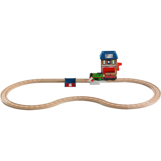 Thomas the Tank Engine Wooden Rail Series Electric Percy and Post Office Set (Y4481)