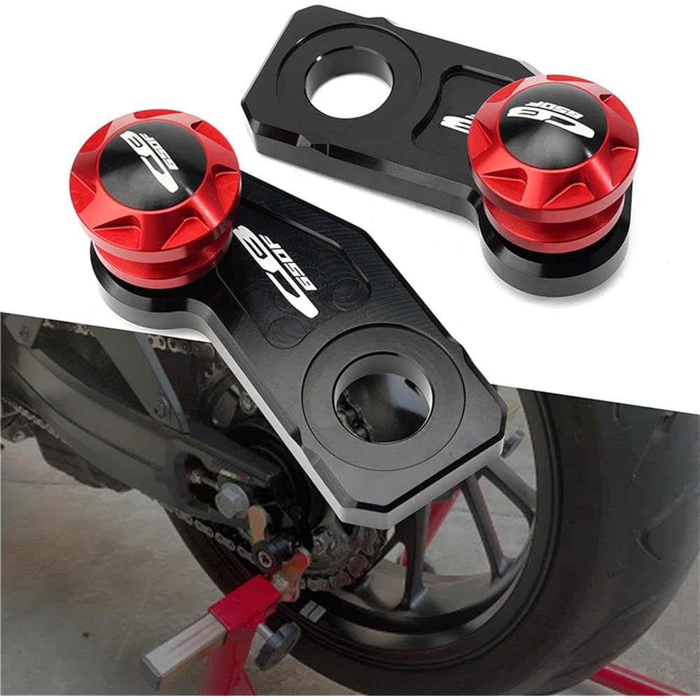 fit CB650F / CBR650F CB 650F CBR 650F 2014-2018 Motorcycle Chain Adjustment Bracket Block Swing Arm Spool Slider Swing Arm Slider Spool (Size : CB650F Orange)