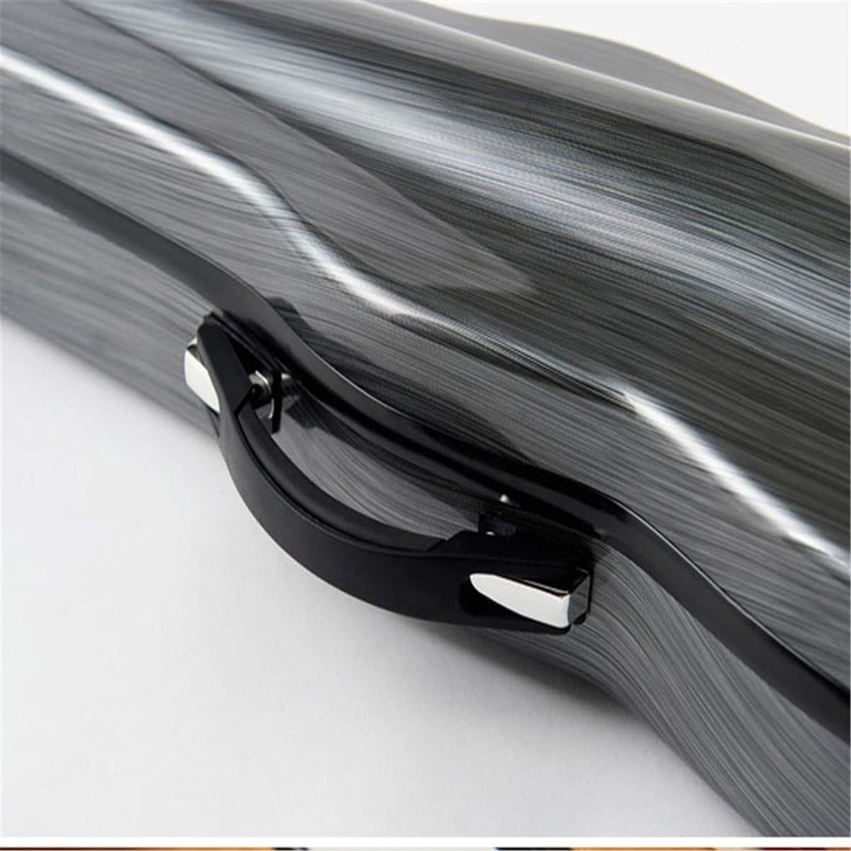 Violin Case Violin Piano Case Hard Shell Appearance Carbon Fiber Glass Fiber Musical Instrument Accessories Sturdy Lightweight Pressure Resistant (Color: White, Size: 3/4)