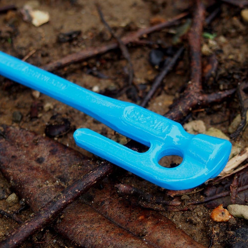 ELLISSE Forged Peg Elisse Stake 28cm Blue Powder Coating Set of 8 MK-280BL MADE IN JAPAN