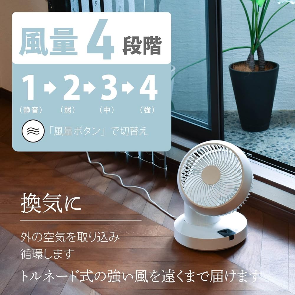 Ohm Electric 360° Oscillating Circulator Quiet with Remote Control Fan with Timer FF-SQ927W-W 00-6495 OHM White