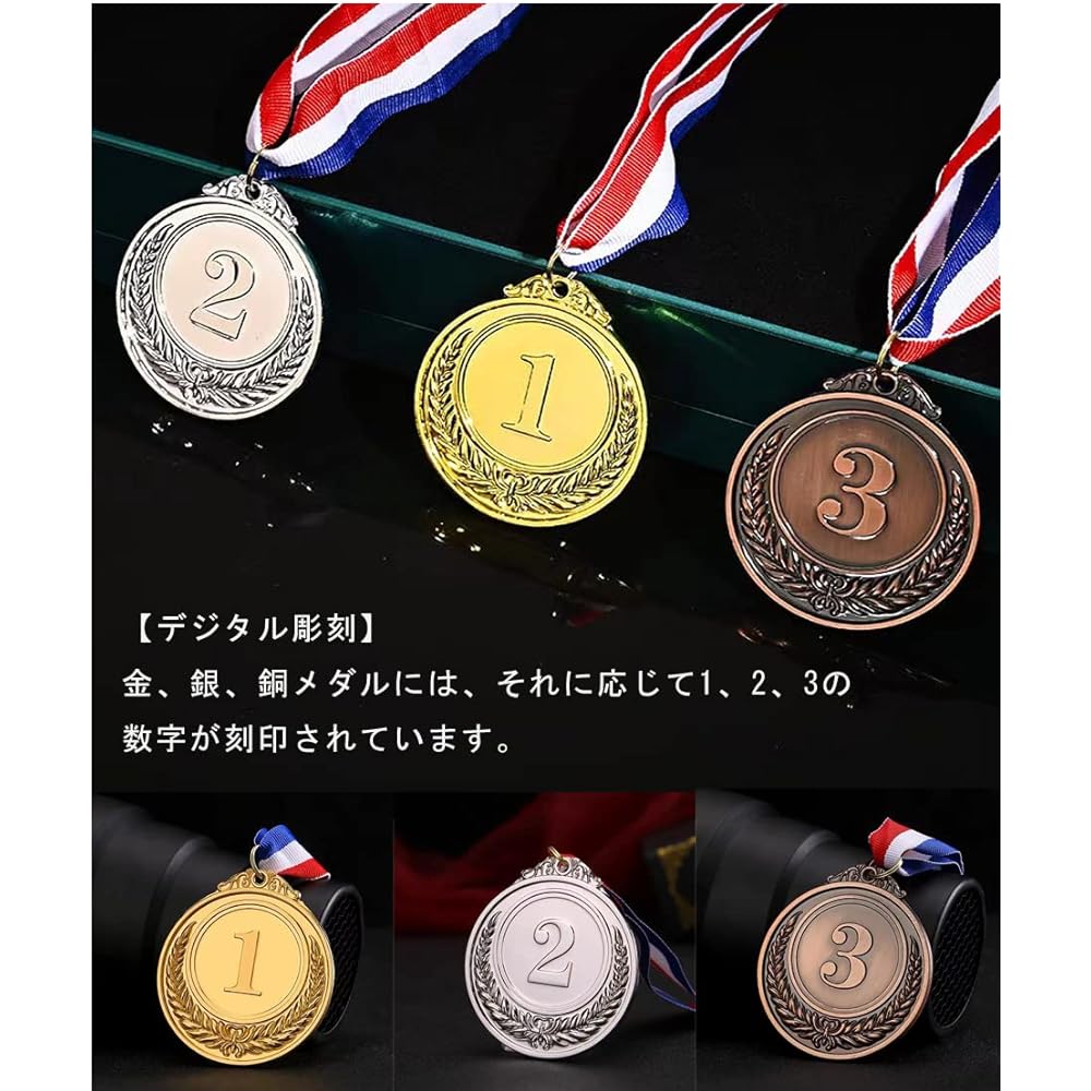 Metal Award Medal Gold Winner Medal Award Winner Prize Sports Day Festival Company School Sports Tournament Event Reward (Approx. 5cm Diameter)