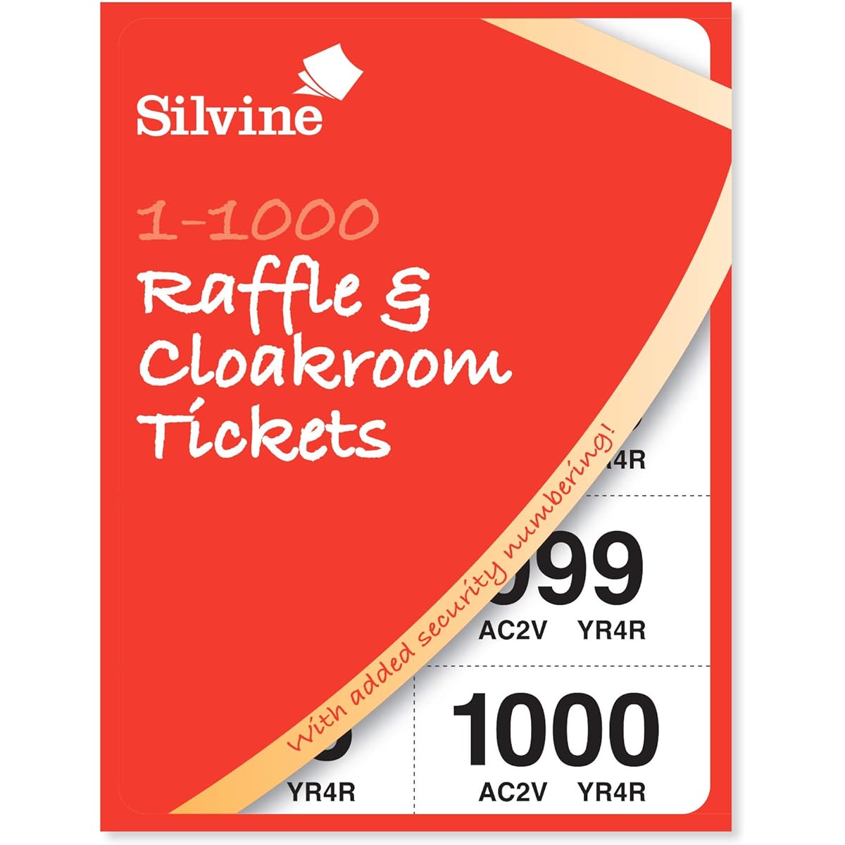 Silvine 1 – 1000 Raffle and Cloakroom Tickets
