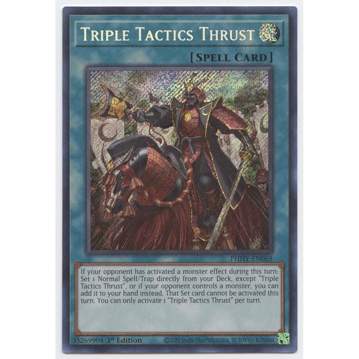 Triple Tactics Thrust - PHHY-EN069 - Secret Rare - 1st Edition