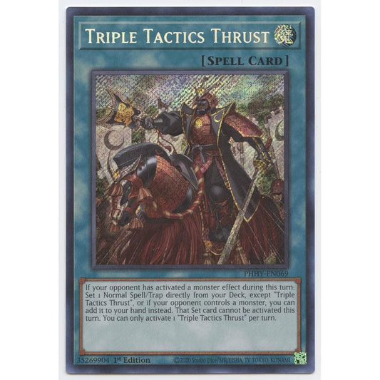 Triple Tactics Thrust - PHHY-EN069 - Secret Rare - 1st Edition