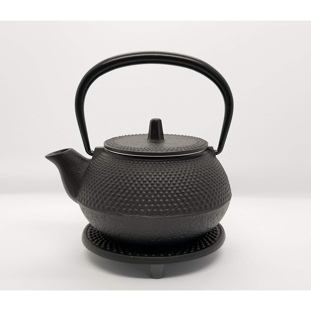 Iwachu Iron Kettle Teapot 3 Type New Arale Set Black Baked 0.32L No Enamel Direct Fireable Nanbu Tekki 16105