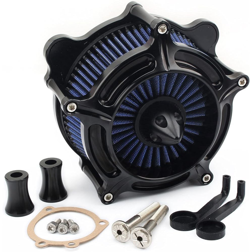 Motorcycle Air Cleaner Intake Filter Kit for Harley Twin Cam EVO Dyna 1999-2017 Touring Road King Electra Glide Road Glide 1993-2007 Softail