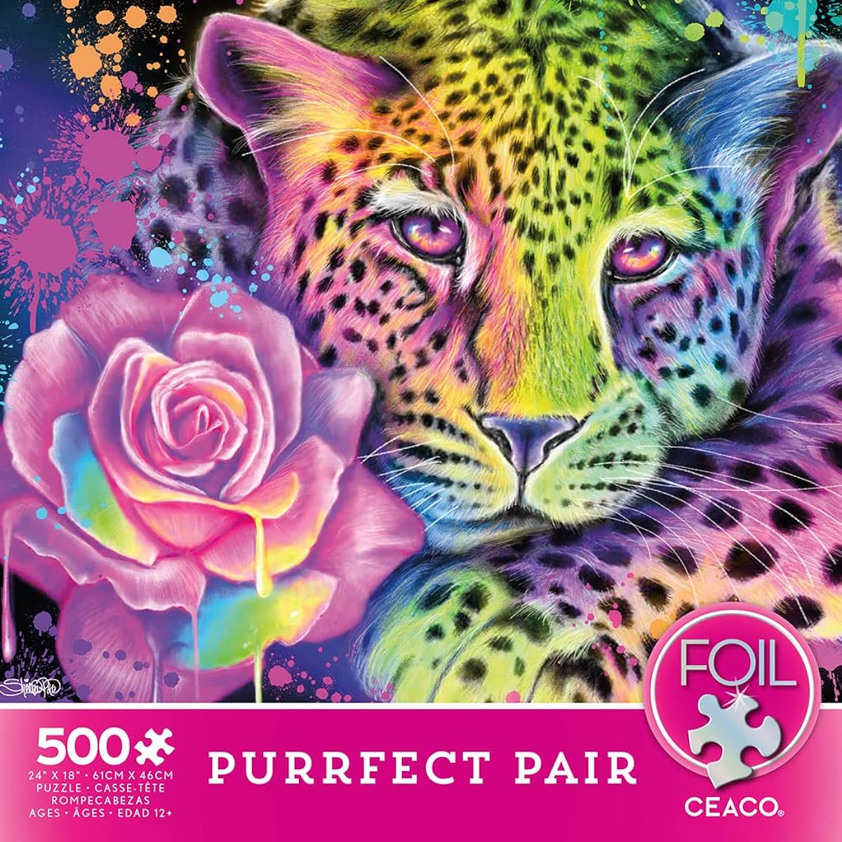 Ceaco - Foil Puzzle - Purrfect Pair - 500 Piece Jigsaw Puzzle