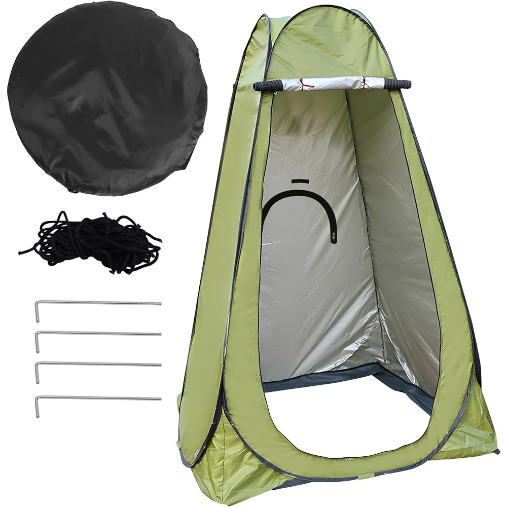 ybaymy One-Touch Changing Tent, Private Tent for One Person, Pop-up Tent, 47.2 x 47.2 x 74.8 inches (120 x 120 x 190 cm), Pop-up Tent, Non-See-through, Easy Setup, Waterproof, UV Protection, Foldable,