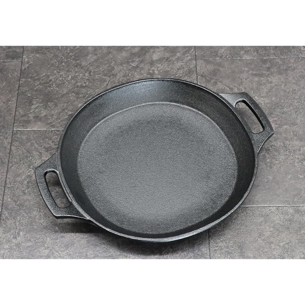 Asahi Motsunabe Iron Plate Large H-339 Cast Iron Japan QMTD601