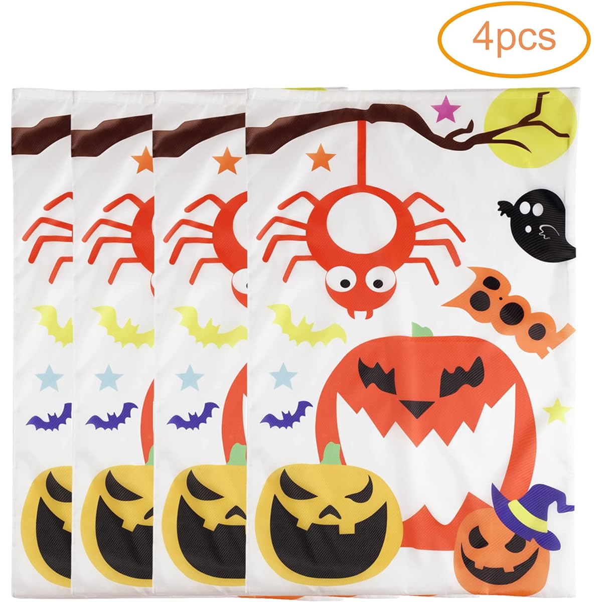 XADP 4 Player 40" x 24" Halloween Potato Sack Lace Bag for Kids and Adult Family Halloween Outdoor Fun Games Outdoor Lawn Games Party Favors Supplies Activities