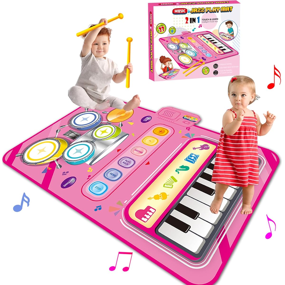 Piano mat baby toy for girls