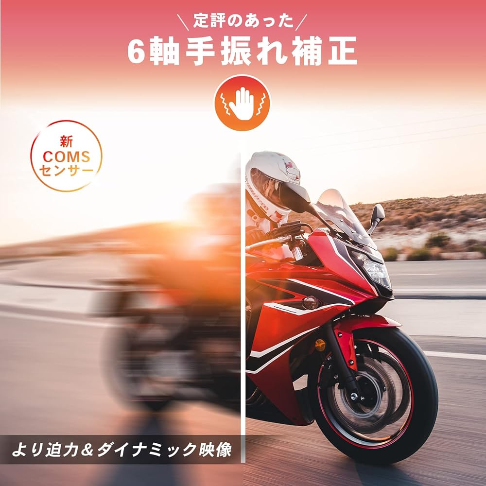 Positive action action camera (microSD 32GB included), small, 4K/60fps recording, double-sided display, 6-axis image stabilization, waterproof, dustproof, wifi, smartphone, Japanese instruction manual included [Domestic regular product, reliable Japanese