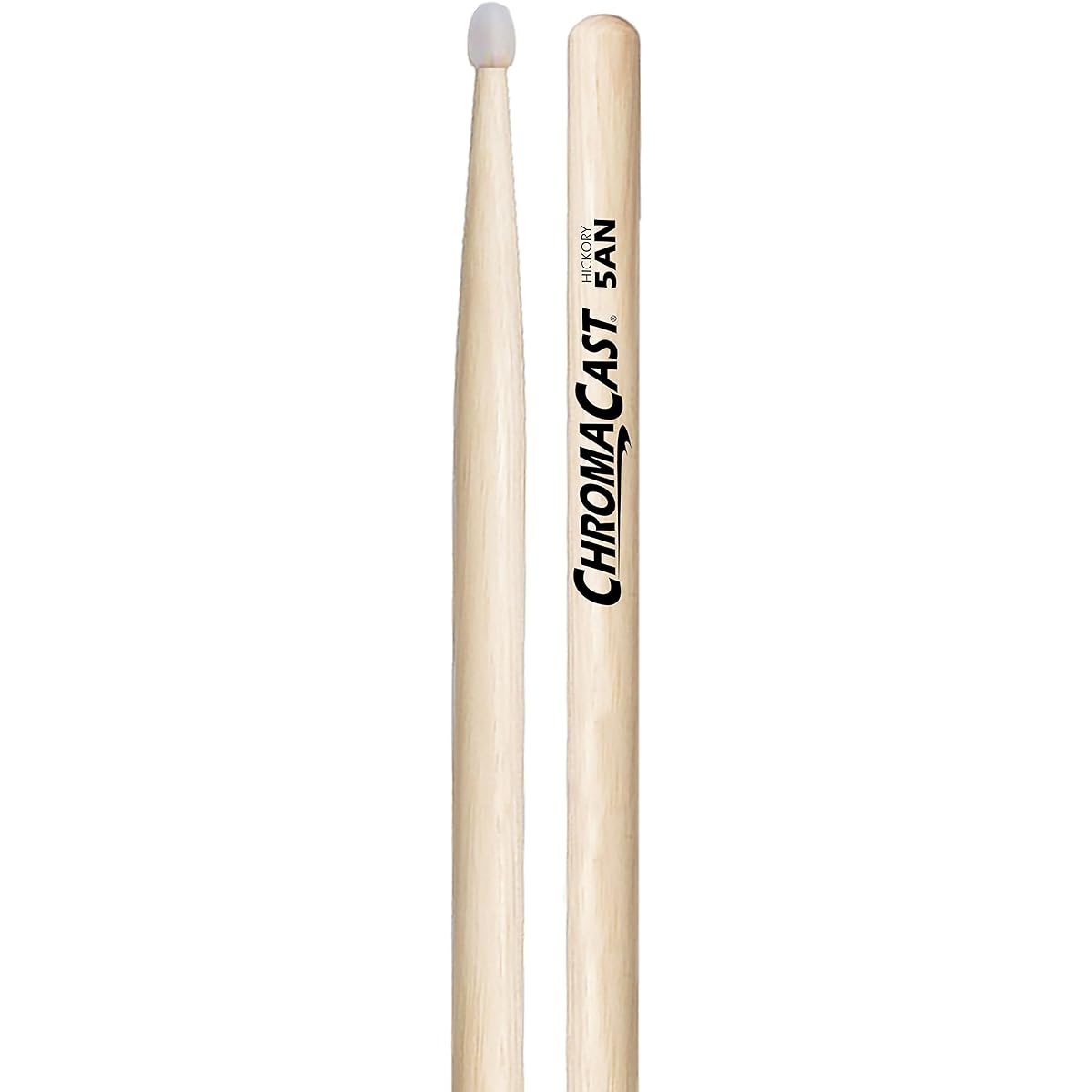 ChromaCast CC-5AN-12 5A USA Hickory Drumsticks with Nylon Tip, 12-Pair
