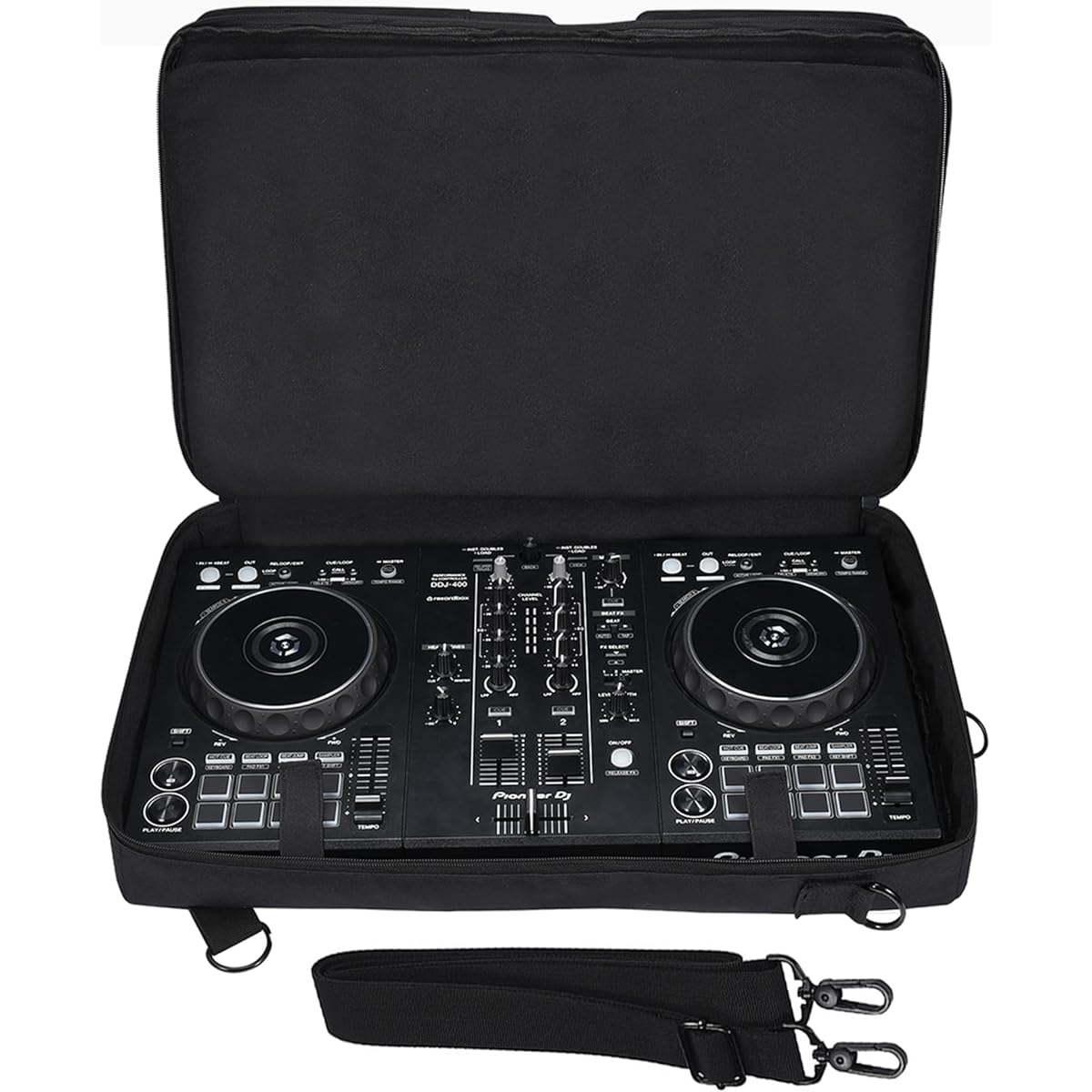AZTOPA Travel Carry Case Compatible with DDJ-FLX4 Controller Protector Bag Backpack Compatible with Pioneer DDJ-SB3 400 FLX5 DJ Controller Travel Bag