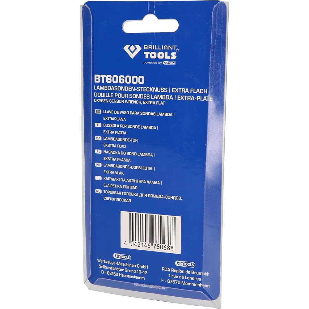 KS Tools 1/2" Drive Oxygen Sensor Wrench Extra Flat BT606000