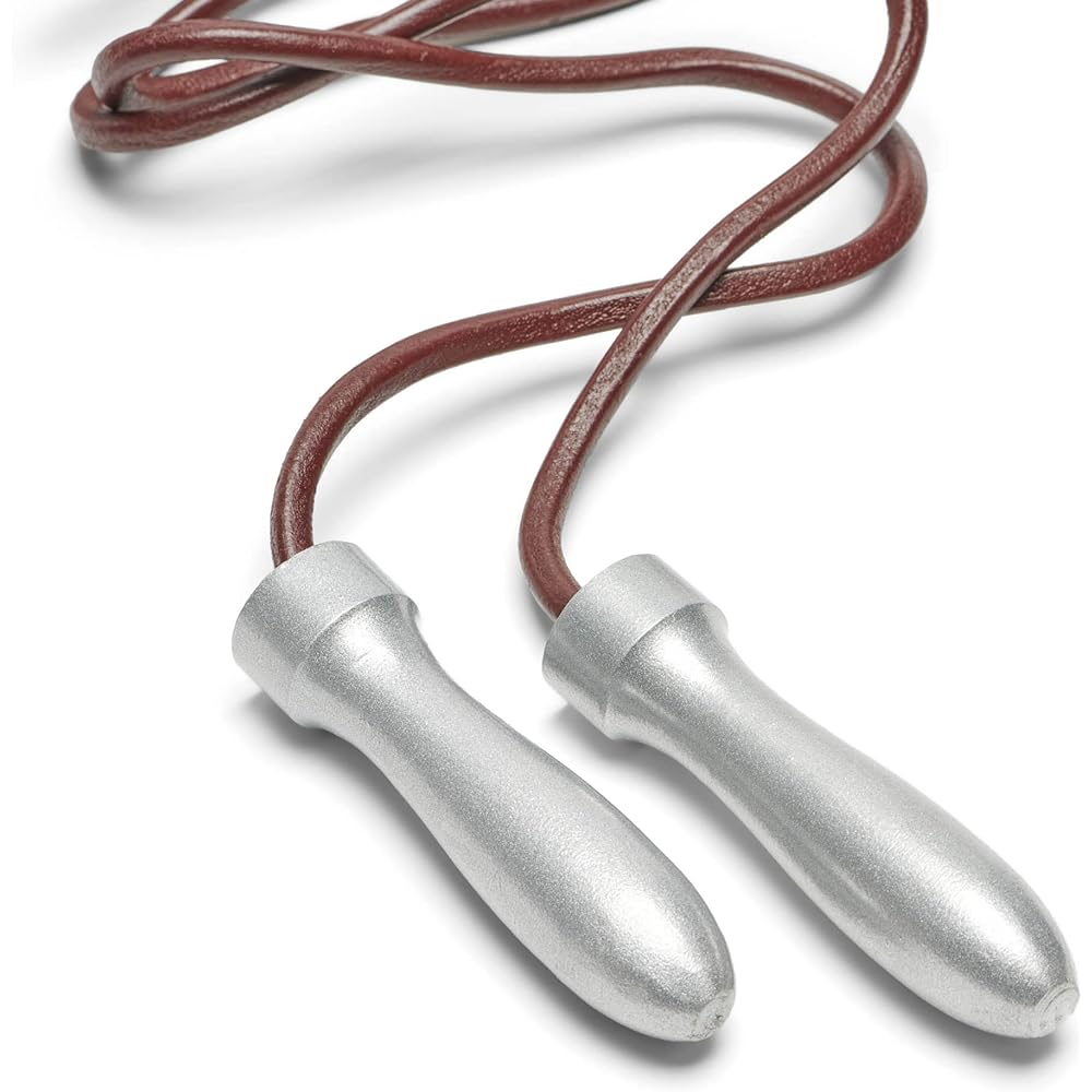 LEONE 1947 Boxing Training Jump Rope [PRO JUMP ROPE] Diameter 8mm Jump Rope Leather Rope Aluminum Handle Brown AT825 [Genuine Product]