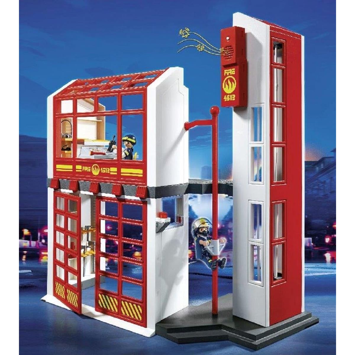 Playmobila 5361 Playmobil Fire Station With Alarm Set