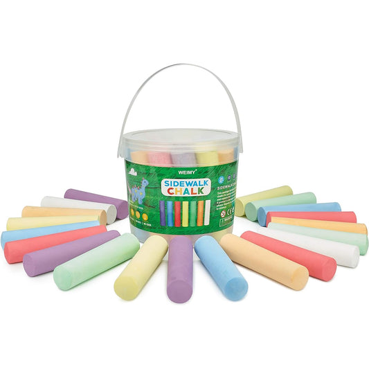 WEIMY Sidewalk Chalk Bucket 1 Pack Assortment