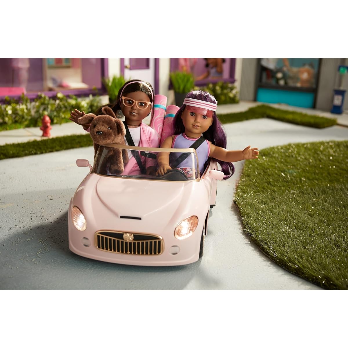 American Girl Truly Me AG RC Sports Car Pink for 18" Doll