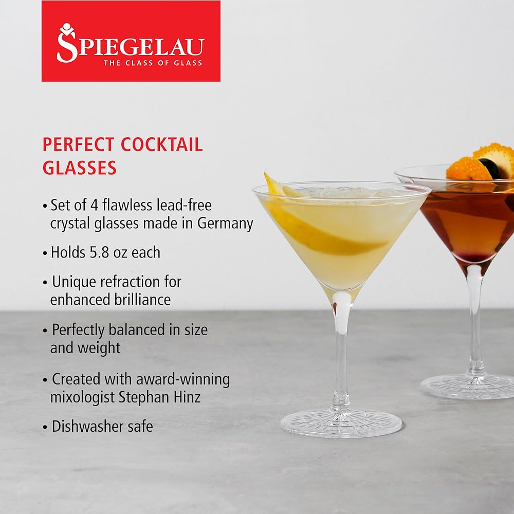 Spiegelau Perfect Serve Collection by Stefan Hinz Perfect Cocktail Glass 165ml 4500175 4 pieces