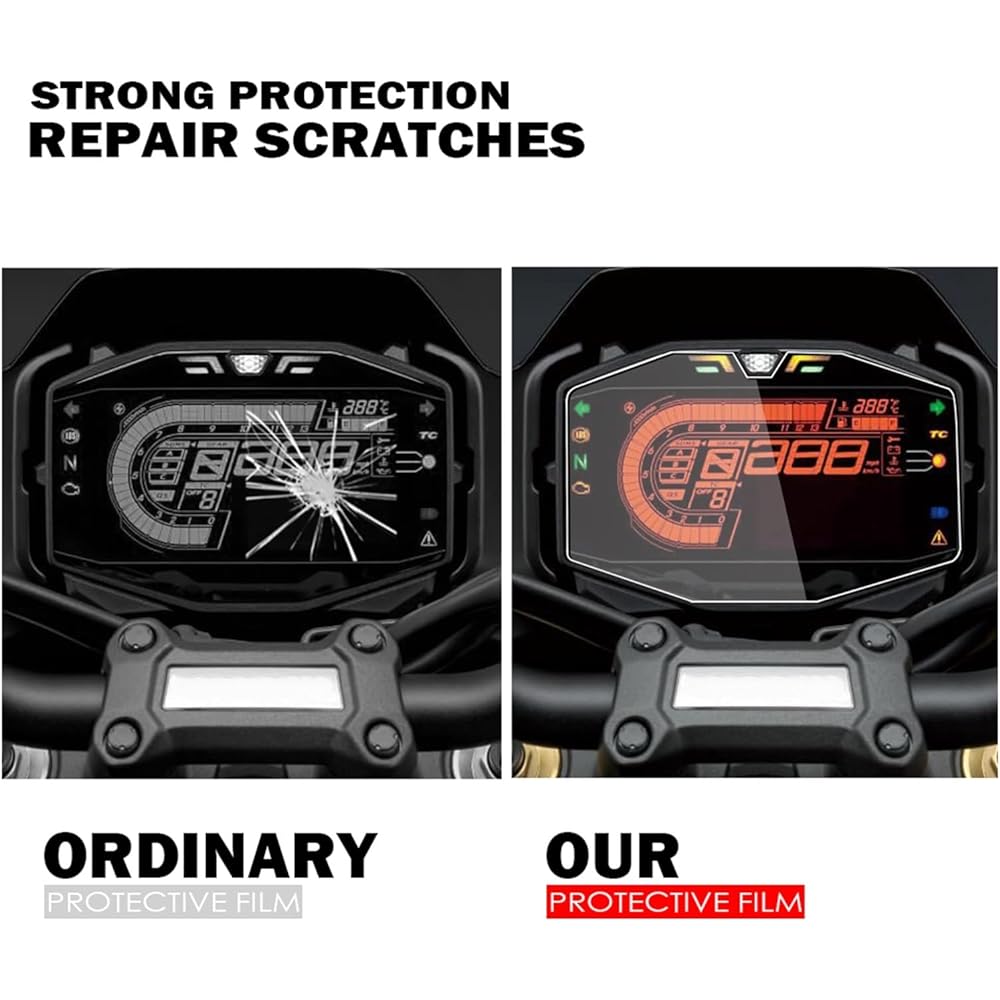 Fits Suzuki GSX-S950 Katana 2021-2023 GSXS1000 Dashboard Instrument Film GSX-S1000 Accessories Motorcycle Scratch Cluster Screen Protector Instrument (Color : 4 x pcs)