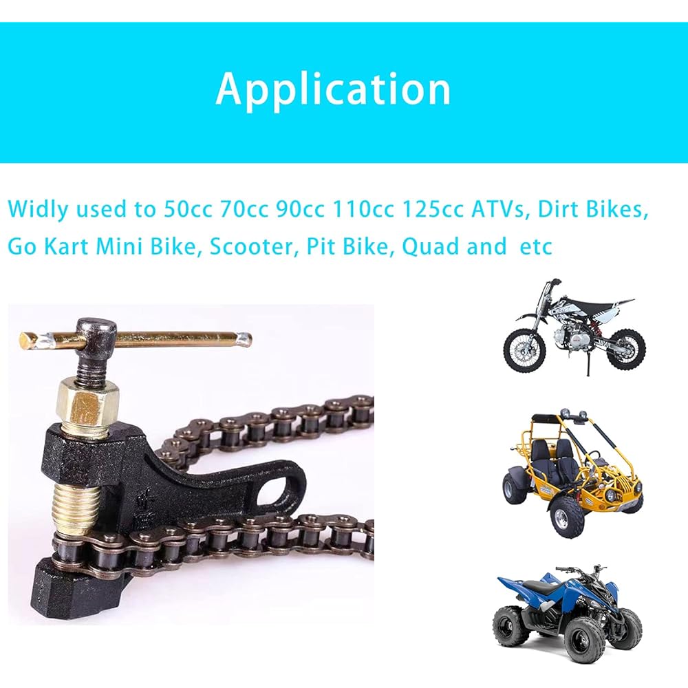 Chain Breaker #420-530 Dirt Pit Bike ATV Quad Go Kart Scooter Motorcycle Bicycle Chain Break #420 428 520 525 528 530