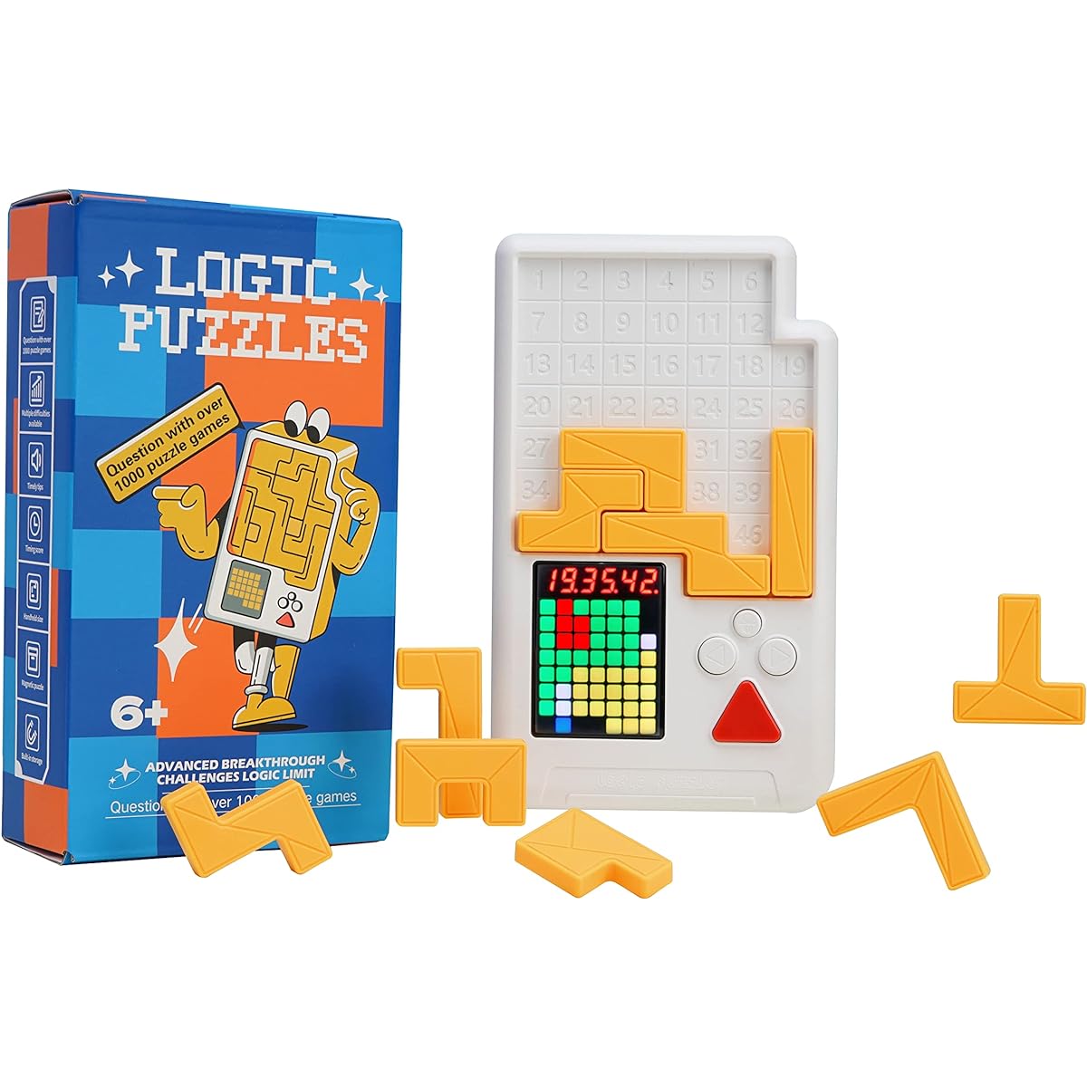 Super Block Puzzle Game, Original 1000+ Challenges, Brain Teaser Puzzle Game, STEM Toys for Kids & Teens, Birthday Gifts for Boys/Girls, Great for Road Trips and Car Rides