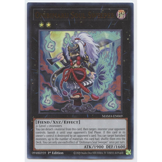 Onibimaru Soul Sweeper MAMA-EN069 Ultra Rare 1st Edition