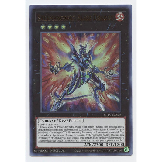 Salamangreet Blaze Dragon GFP2-EN025 Ultra Rare First Edition