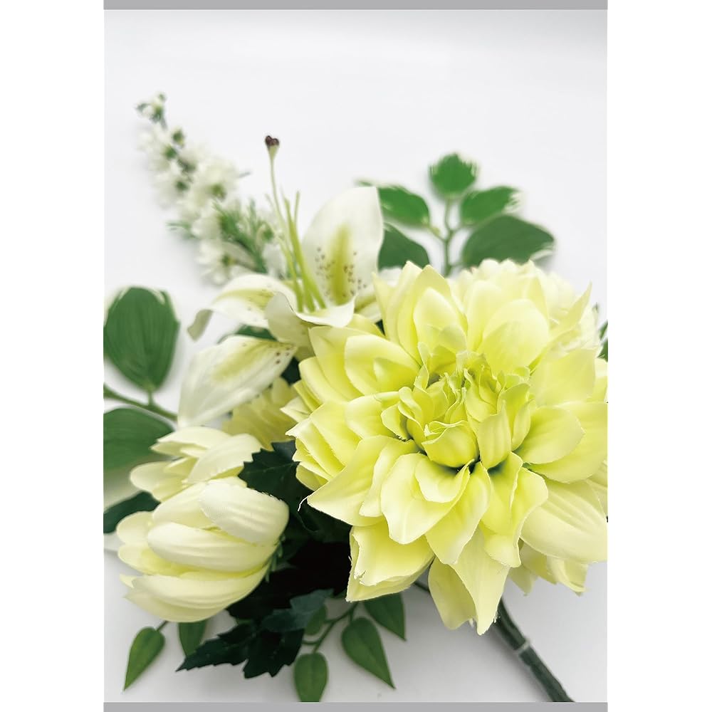 [2024 Mamawreath Lily Artificial Flower] Lily Grave Visiting Grave Equinox Obon Flower Stand Buddha Flower Graveside D Natural Buddha Flower Bush (FP-0841MIX)