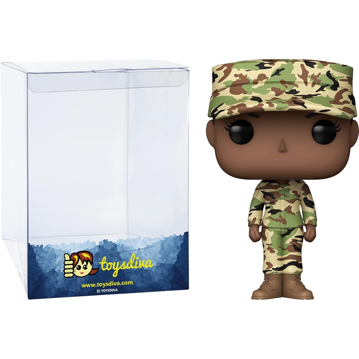 Airman: P o p ! Air Force Vinyl Figure Bundle with 1 Compatible "ToysDiva" Graphic Protector (46755 - B)