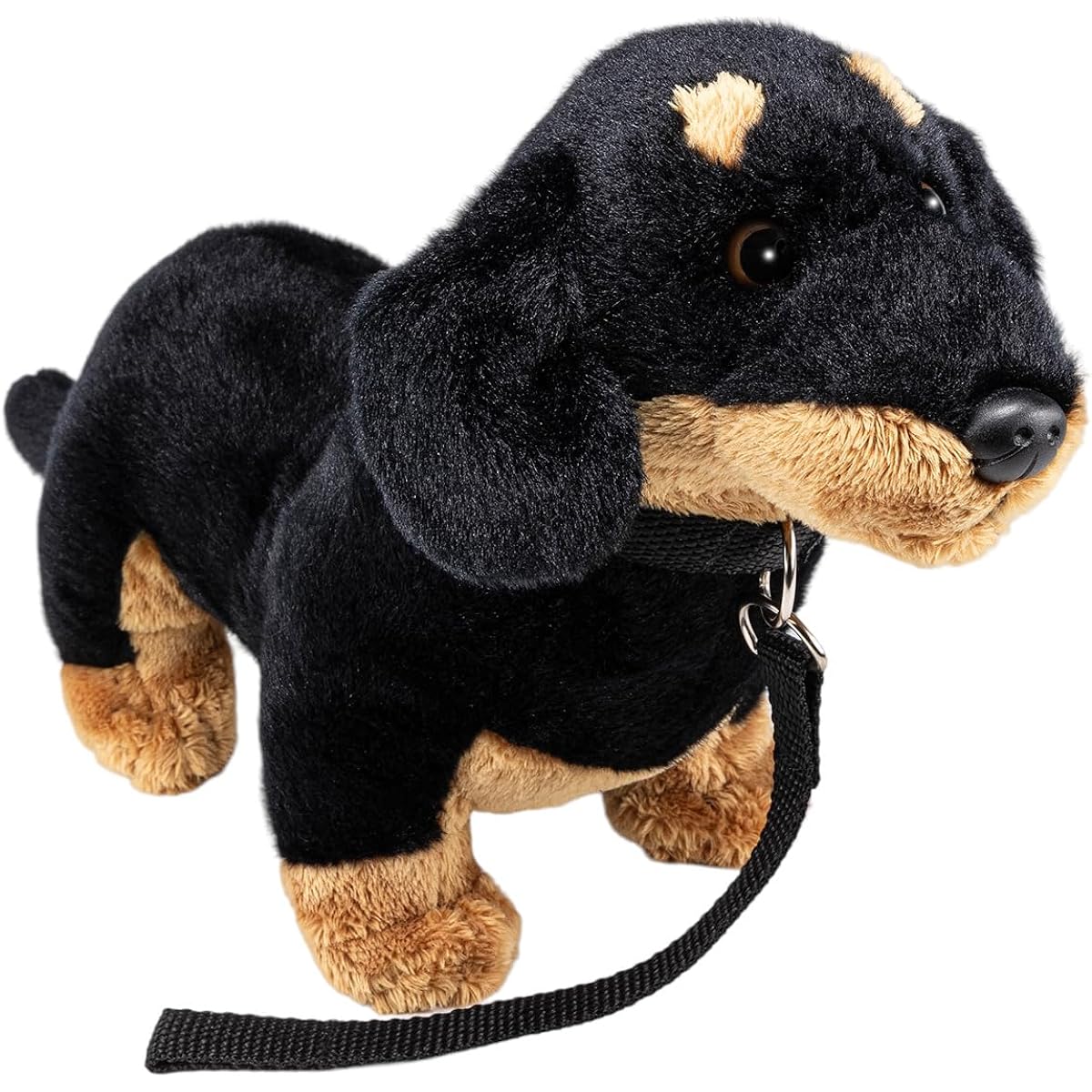 Carl Dick Dachshund Dog and Lead, 10.5 inches, 30 cm, Stuffed Animal, Soft Toy 3362