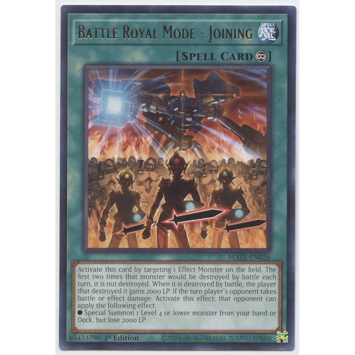 Battle Royale Mode - Participate - MAZE-EN026 - Rare - First Edition