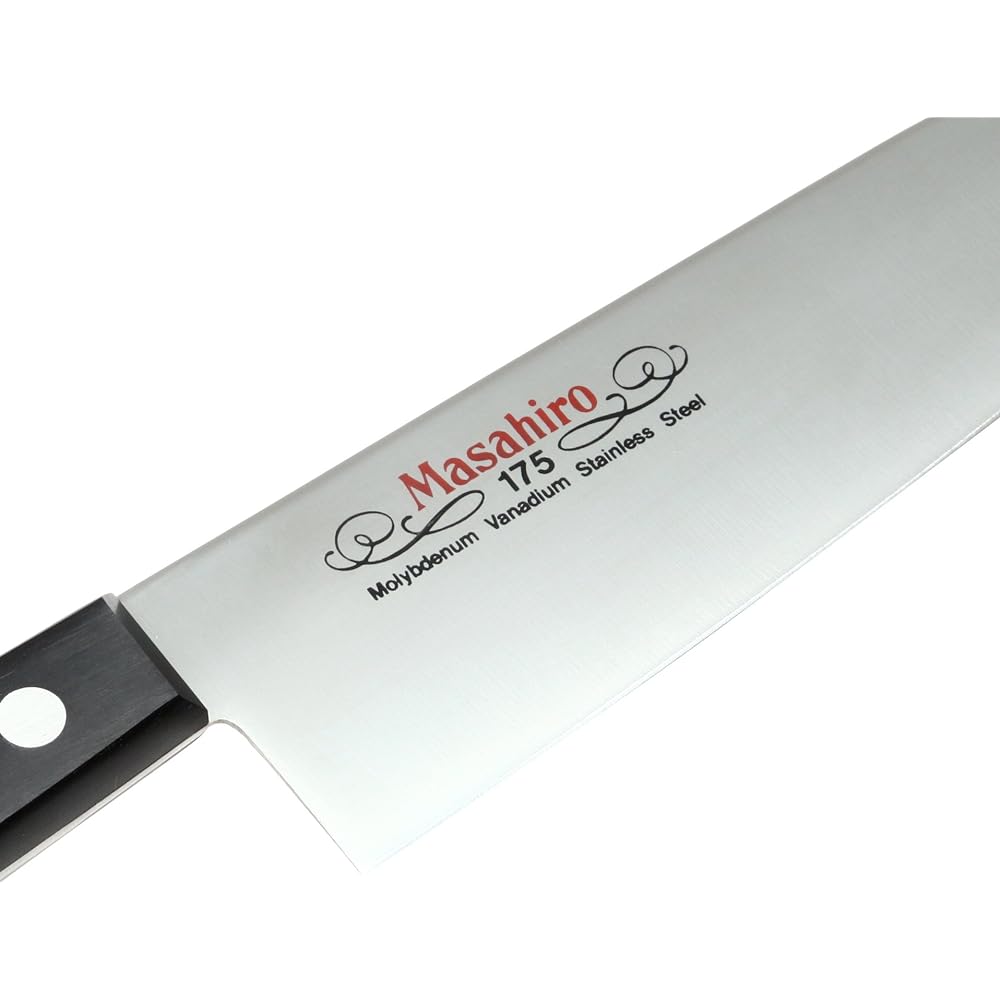Masahiro's MV black plywood knife bone transparent (horn) 14006