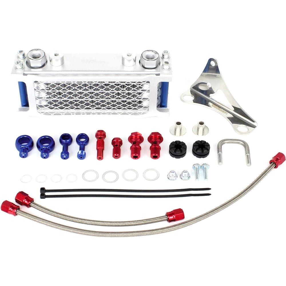 Special parts Takegawa compact cool oil cooler kit (4 fins/slim line hose/for Takegawa bore up cylinder) APE50 APE100 XR50 XR100 Motard 07-07-0267