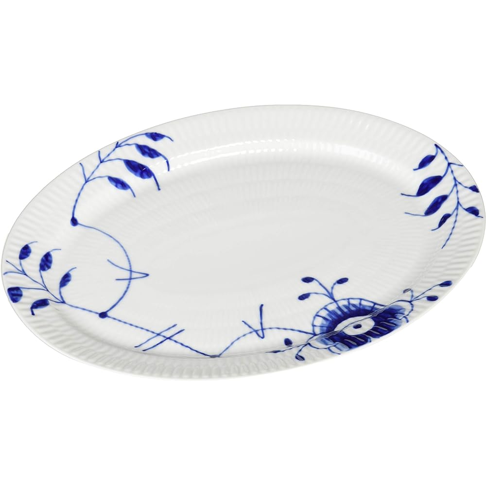 [Regular Imported Product] Royal Copenhagen Blue Fluted Mega Oval 28cm 10169122