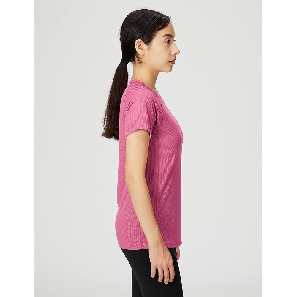 Mizuno J2MA2702 Women's Running Track and Field Wear, Dry Aeroflow T-Shirt, Highly Breathable, Aurora Reflective