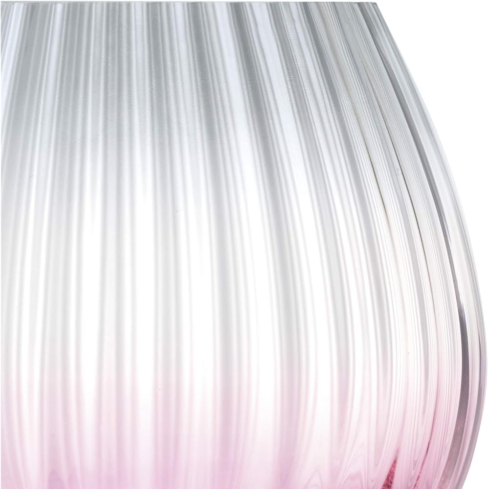 LSA DUSK LANTERN VASE P/G H13cm