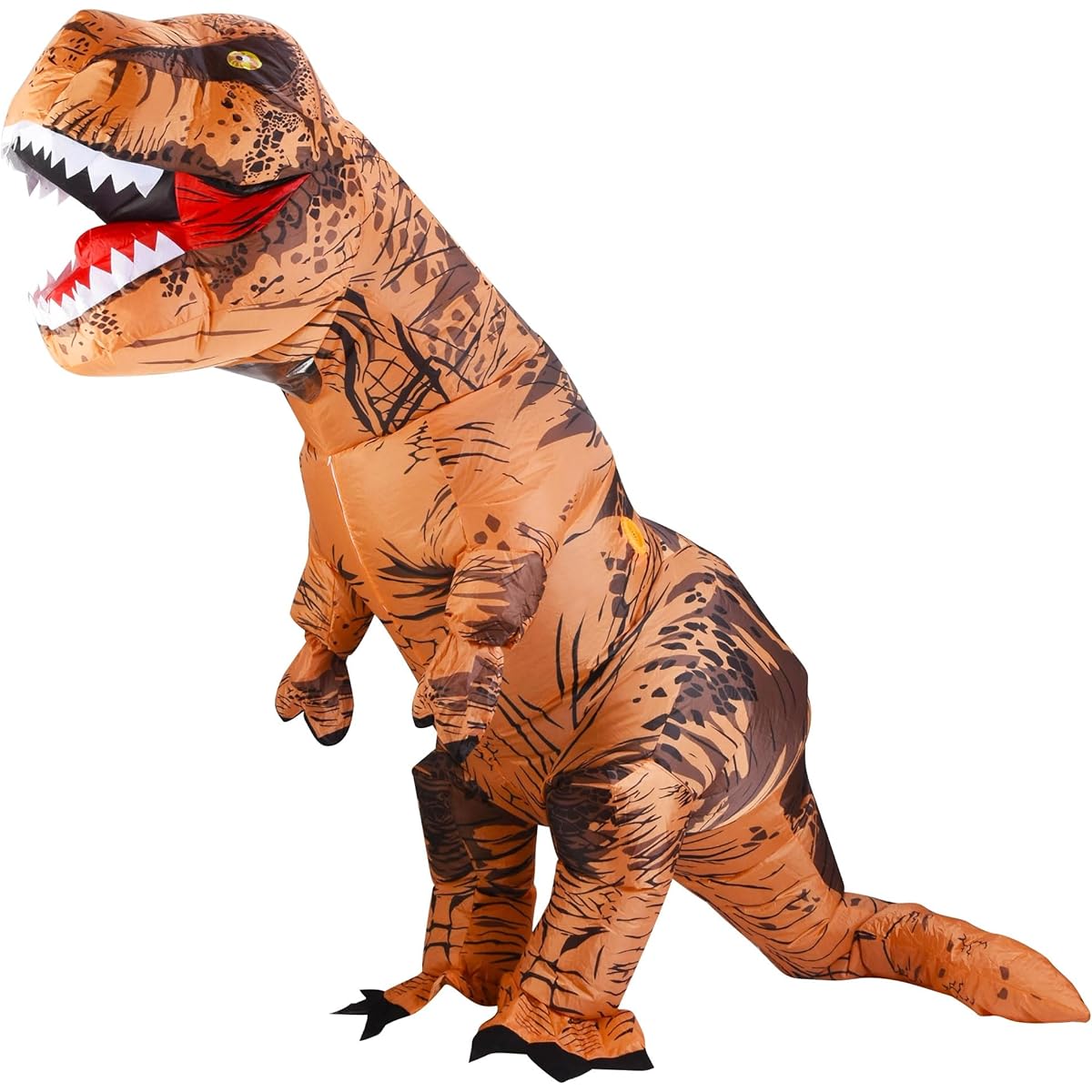 Lulu Home Halloween Dinosaur Costumes Inflatable T-Rex Dinosaur Costume for Adults, Brown