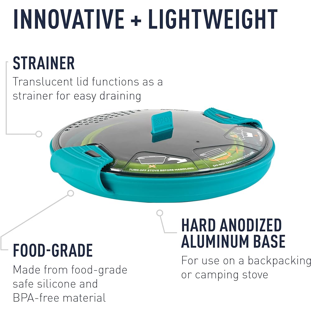 Sea to Summit X-Pot 5 Piece Cookware Set for Backpacking and Camping