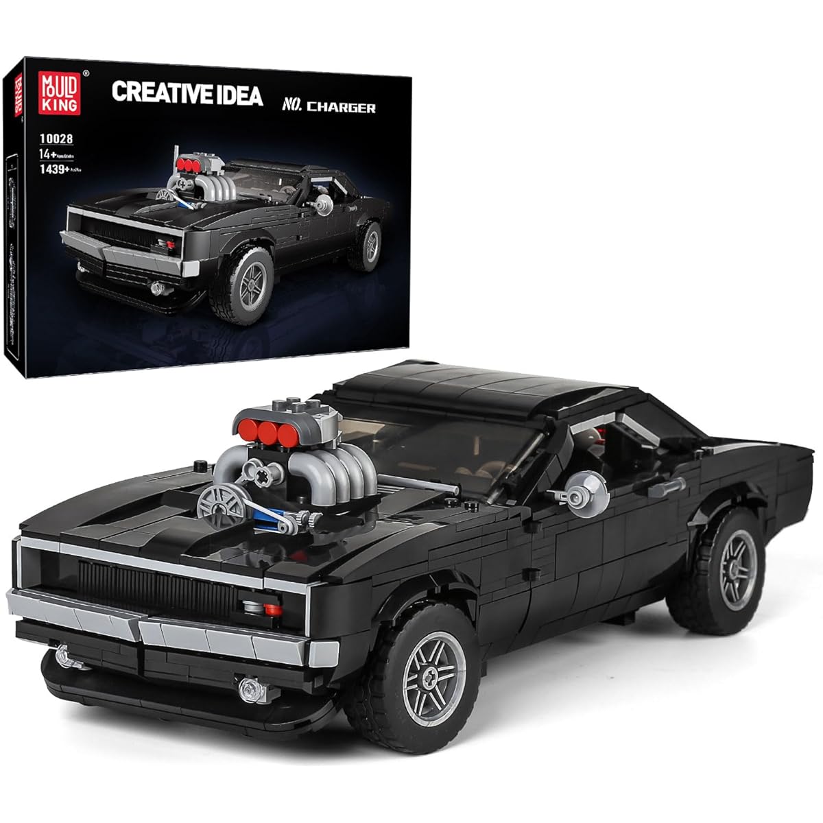 Mold King 10028 Technology Car Model Toys MOC Blocks Collectibles Sports Car Building Blocks Racing Car Building Kits for Kids and Adults