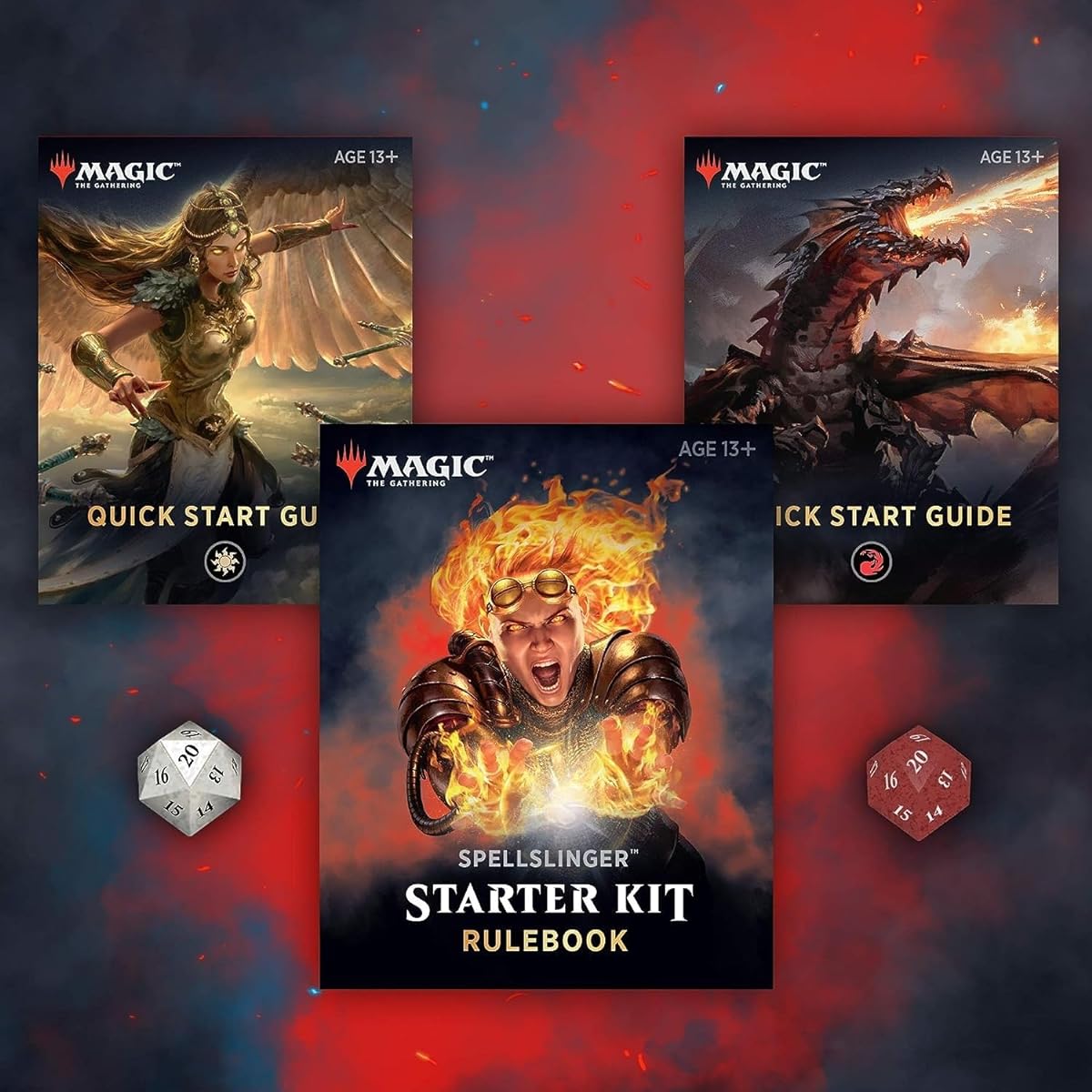 Magic the Gathering Spellslinger Starter Kit Core Set 2020 (M20) | 2 Starter Decks | 2 Dice | 2 Learning Guides