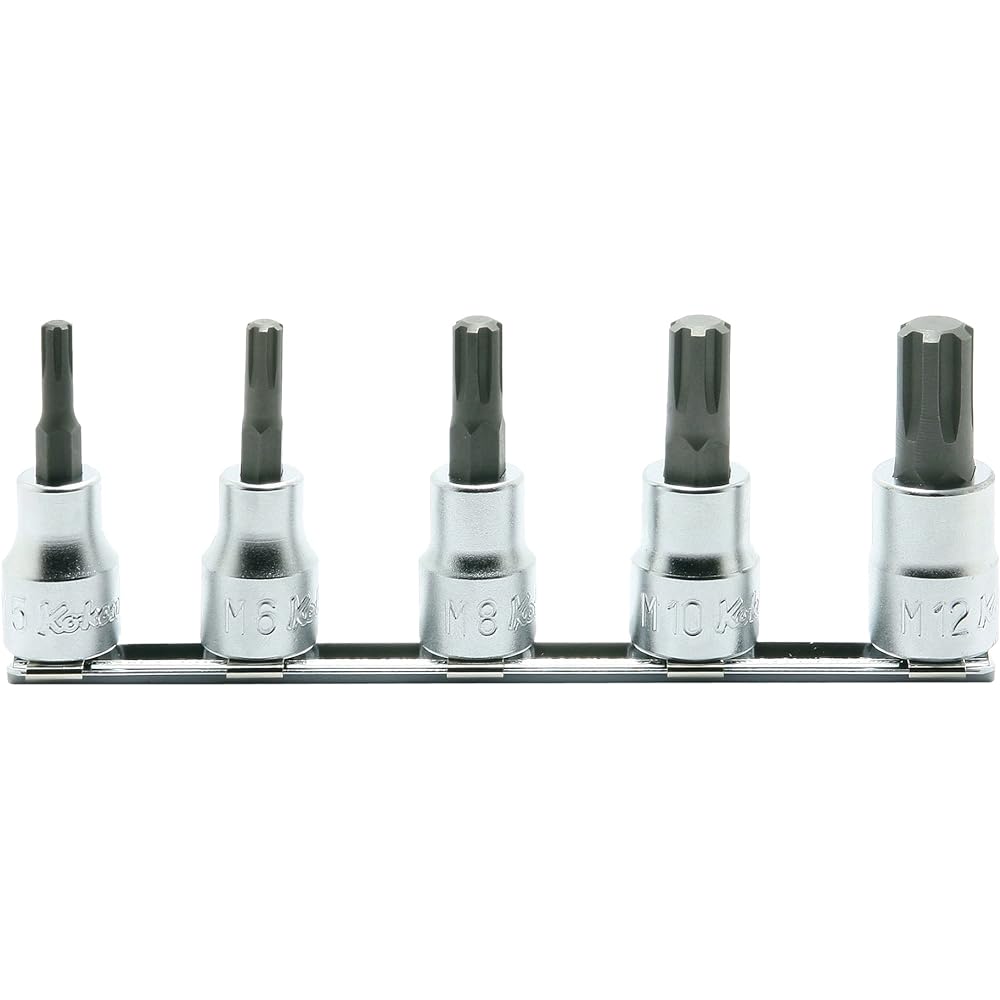 Koken 1/2(12.7mm)SQ.CV bit socket rail set total length 60mm 6 pieces RS4027/6-L60